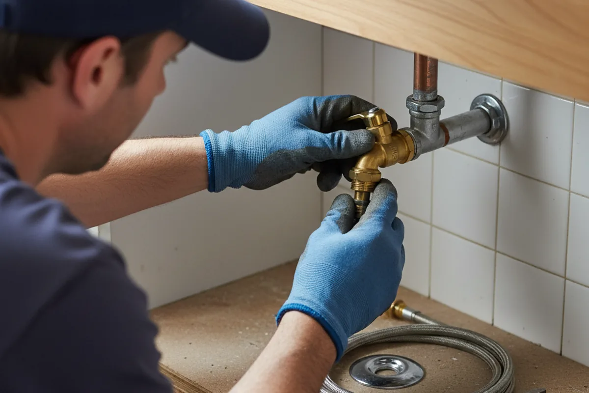 Shutoff valve and fitting work during Repiping in Erie